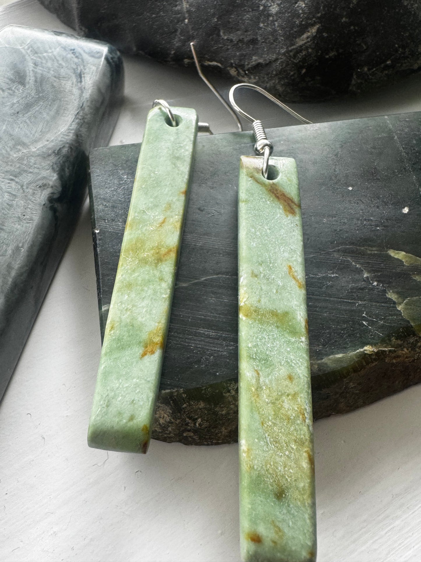 New Zealand Pounamu Earrings - Made To Order