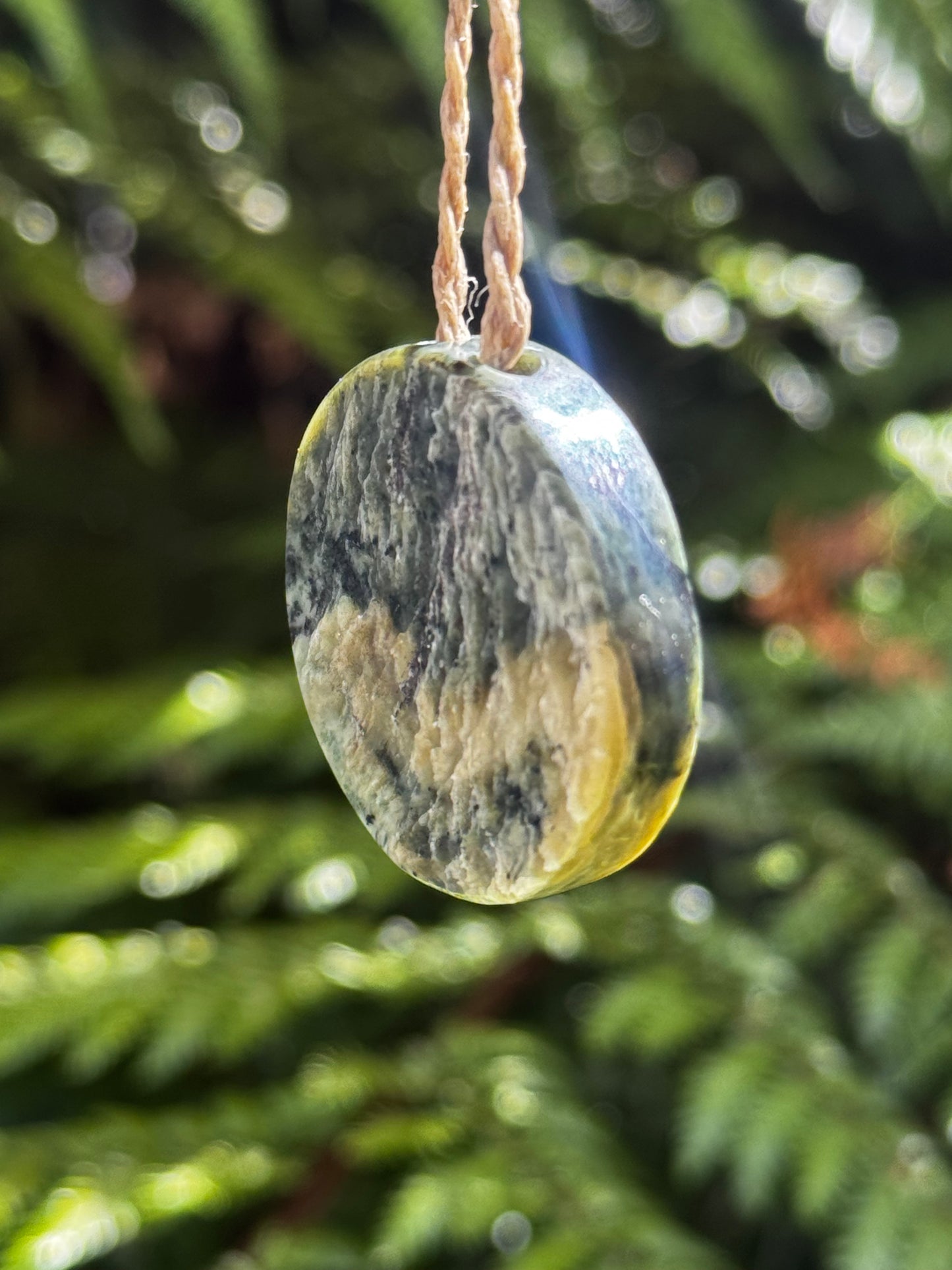 Pounamu Porohita (Disc) Pendant - Tasman
