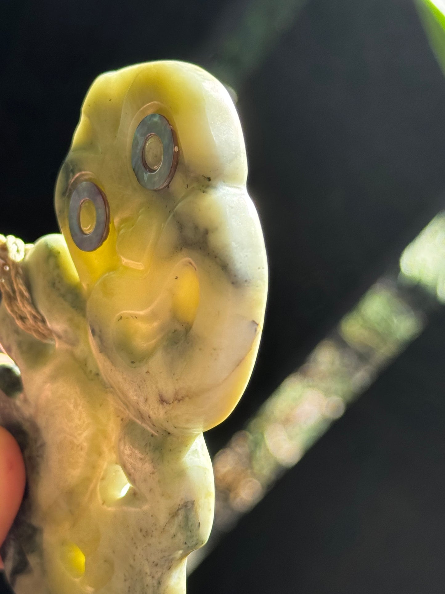 Pounamu Hei Tiki - Horo Mohoua