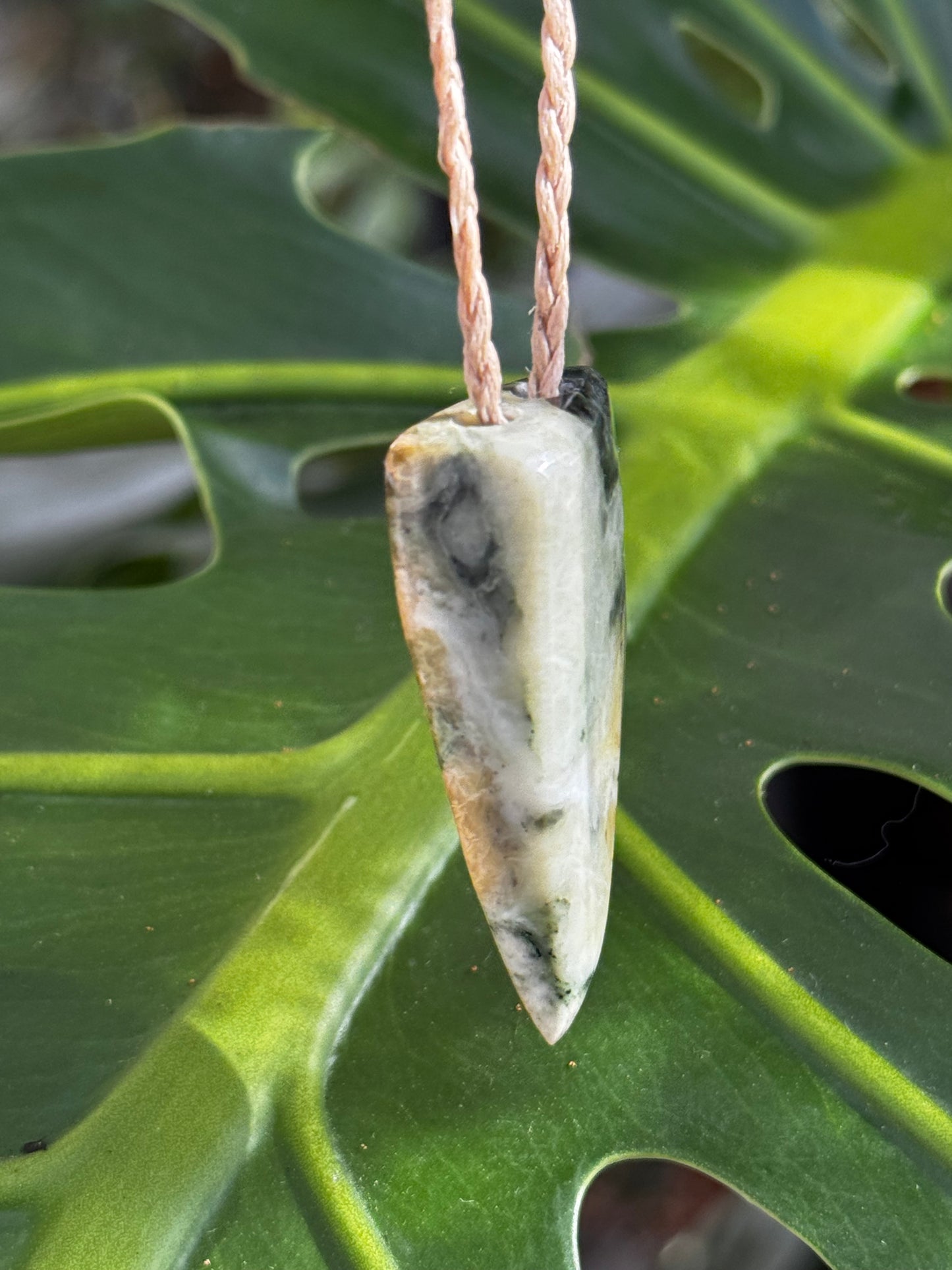 New Zealand Pounamu Niho Pendant