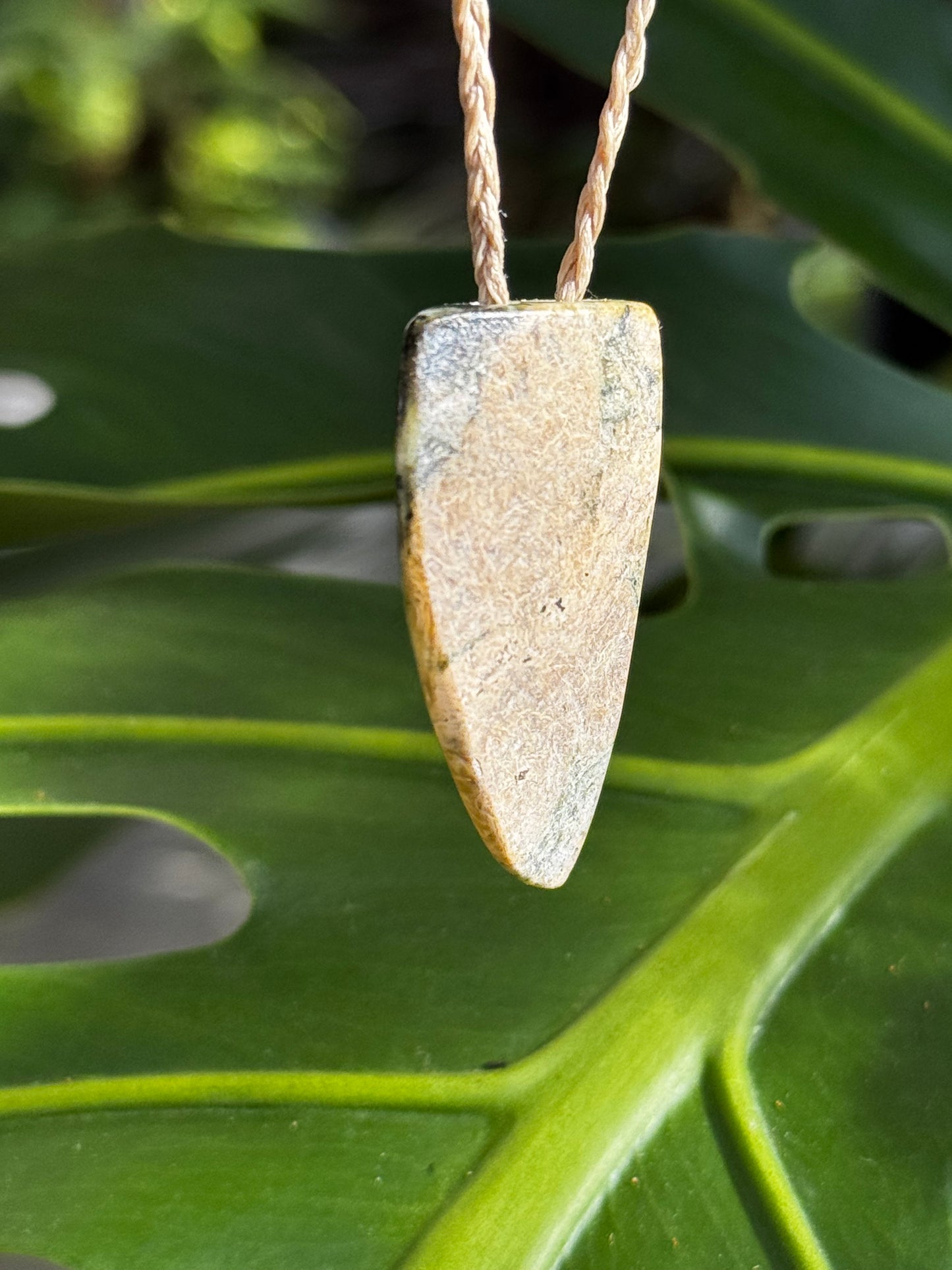 New Zealand Pounamu Niho Pendant