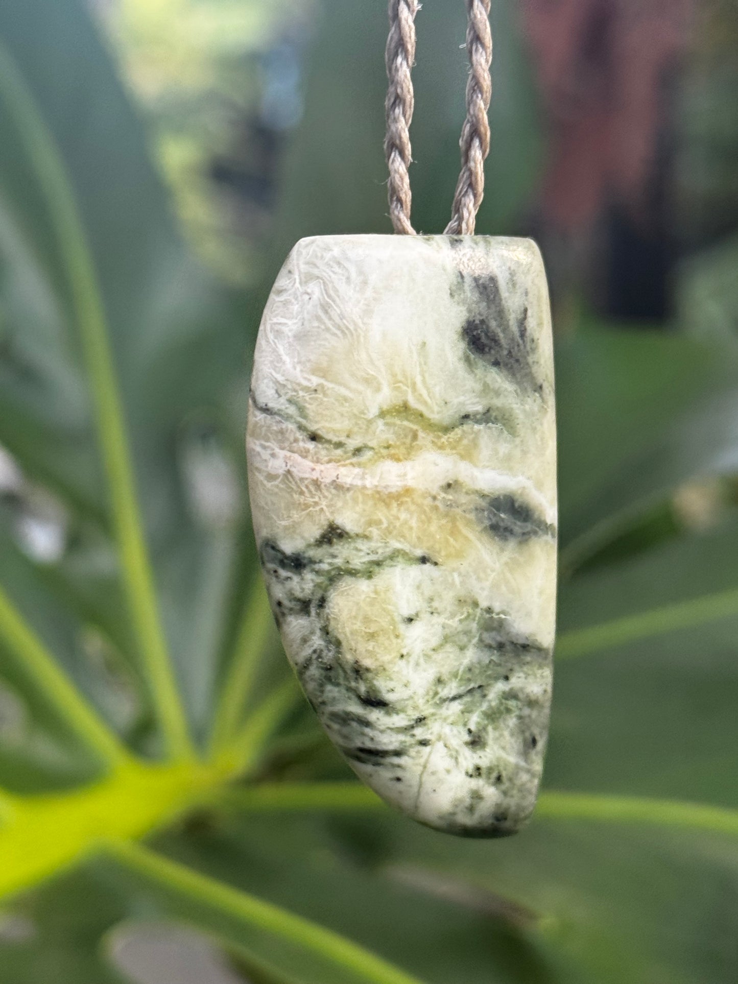 New Zealand Pounamu Niho Pendant