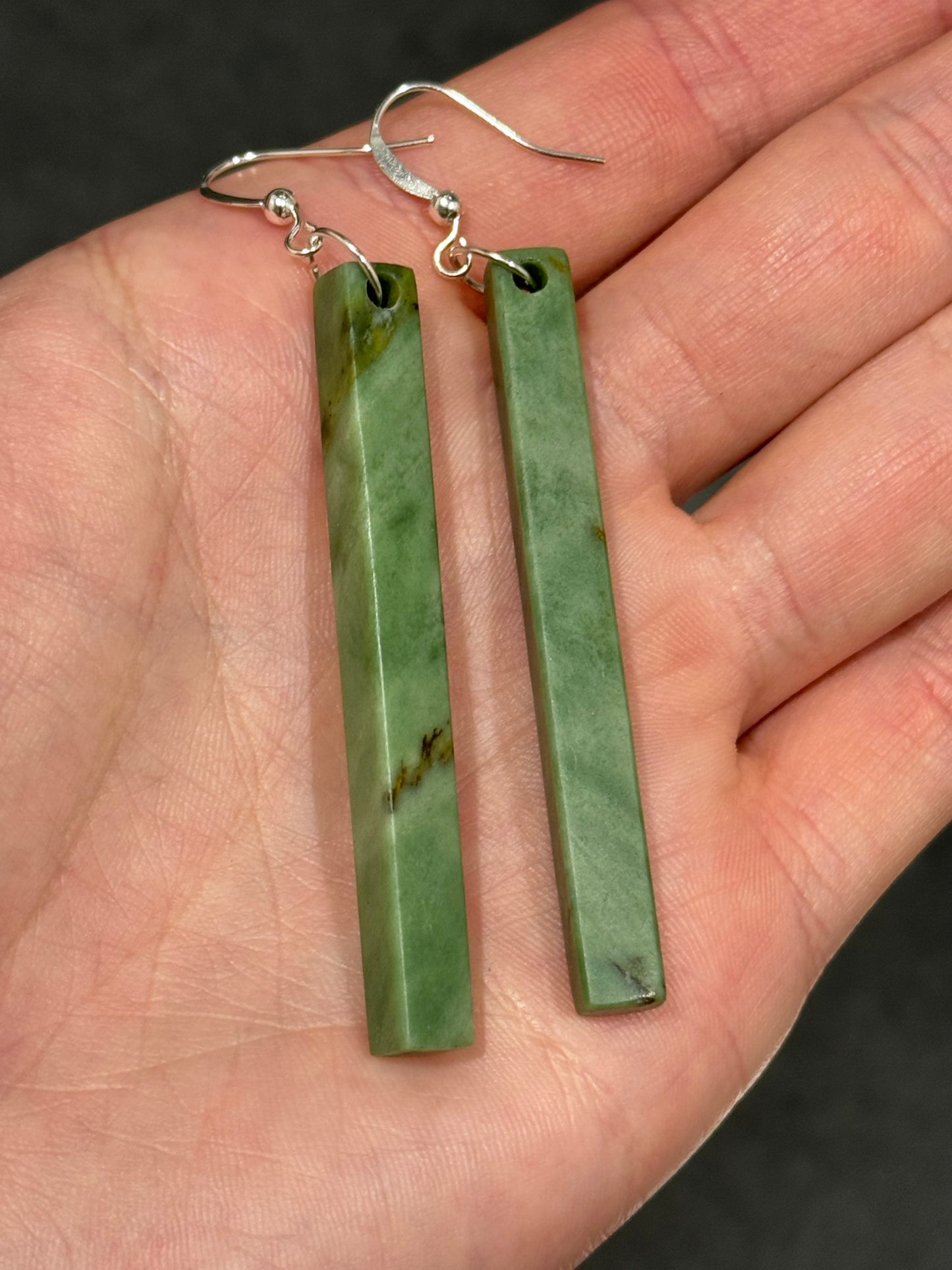 New Zealand Pounamu Earrings - Made To Order
