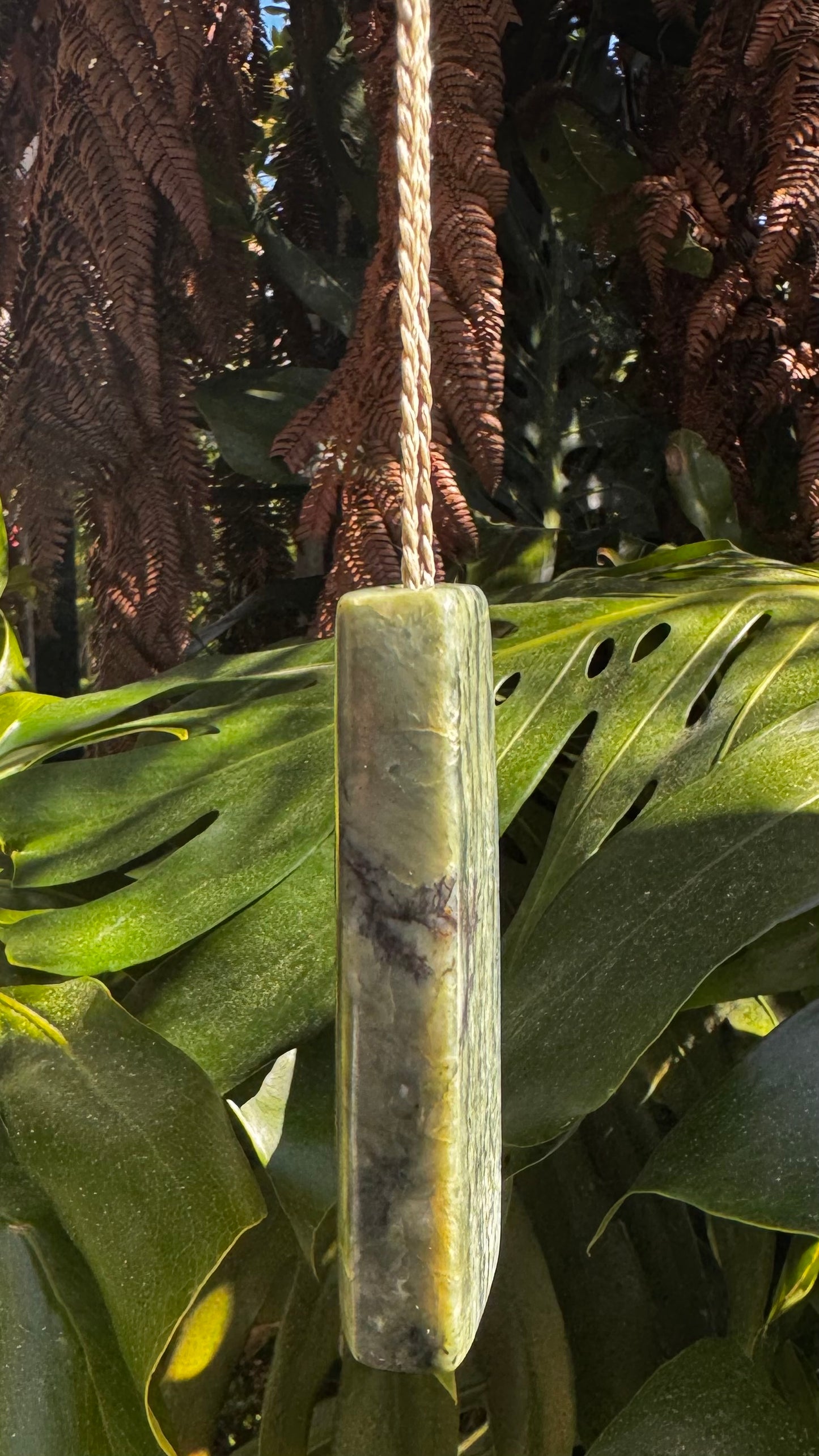 New Zealand Pounamu Hei Toki Pendant