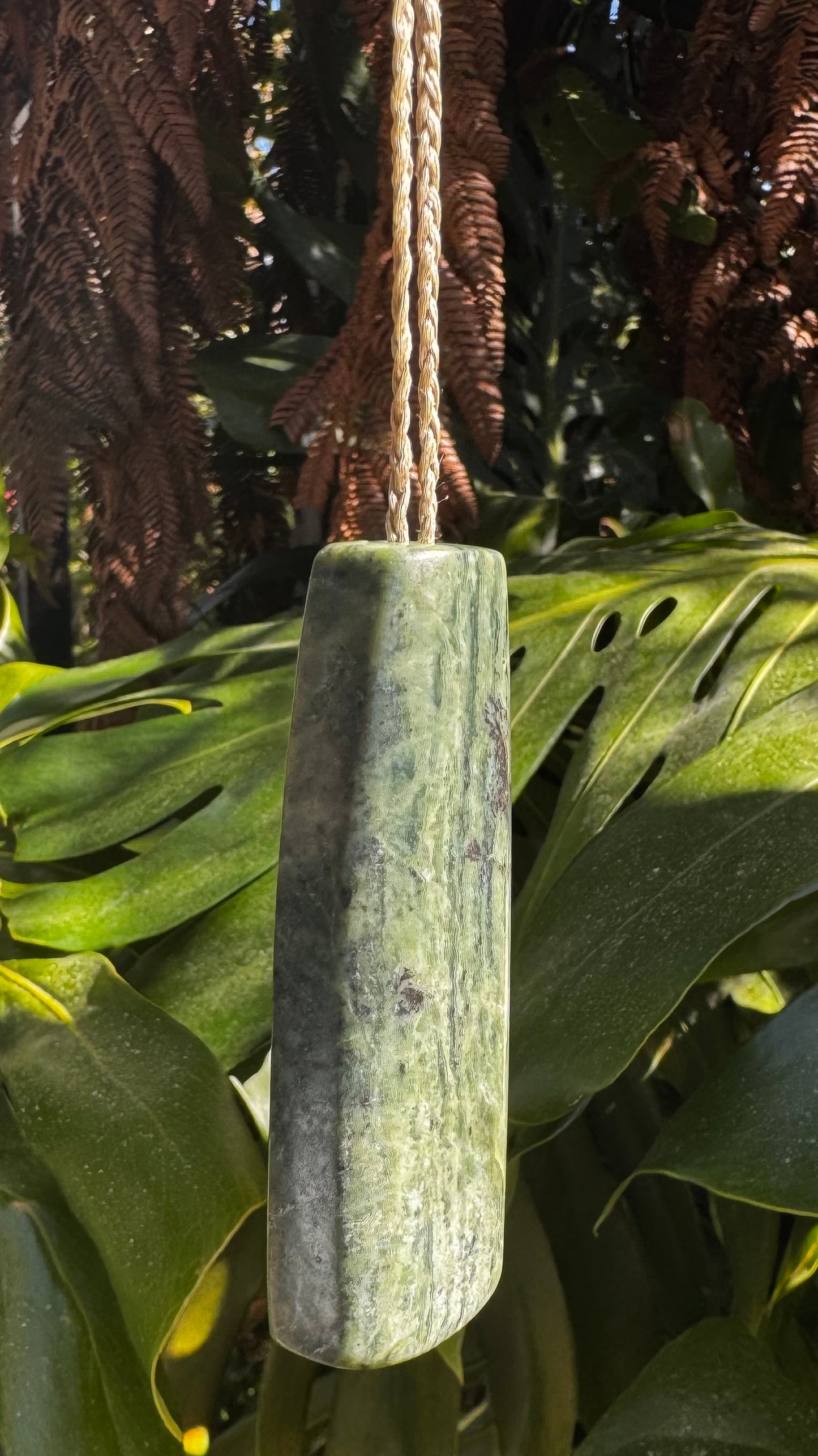 New Zealand Pounamu Hei Toki Pendant