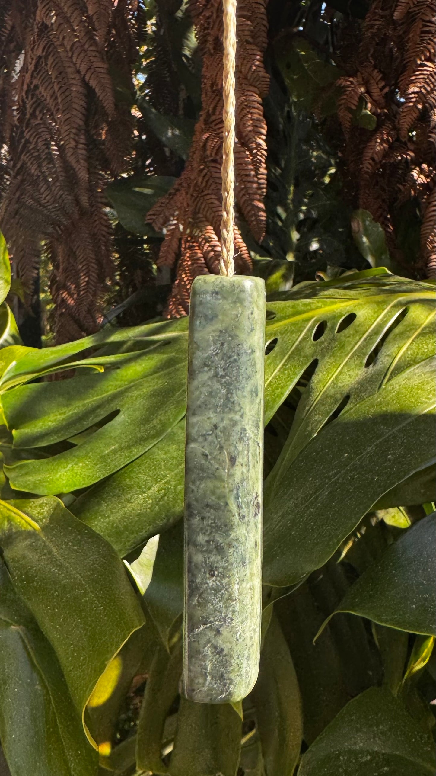 New Zealand Pounamu Hei Toki Pendant