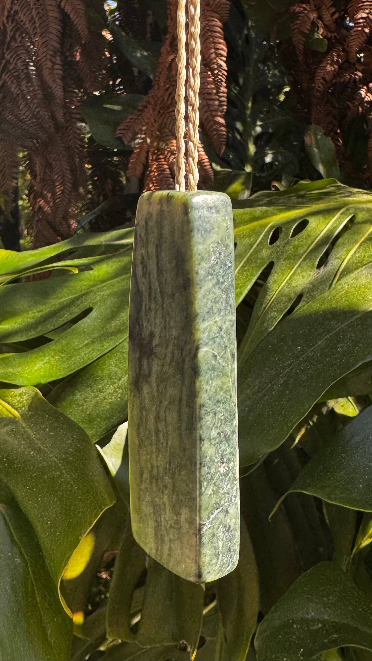 New Zealand Pounamu Hei Toki Pendant