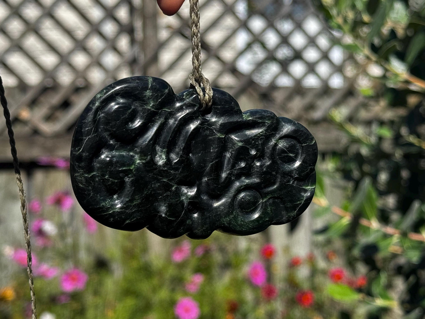 NEW ZEALAND (DOUGLAS CREEK) POUNAMU HEI TIKI - GREENSTONE PENDANT - O’JADE