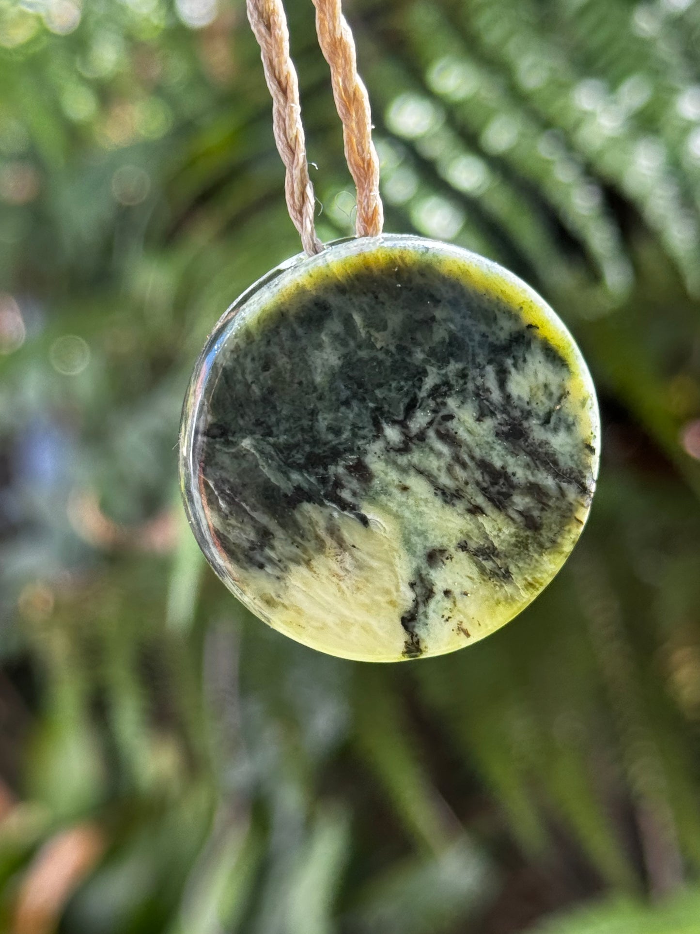 Pounamu Porohita (Disc) Pendant - Tasman