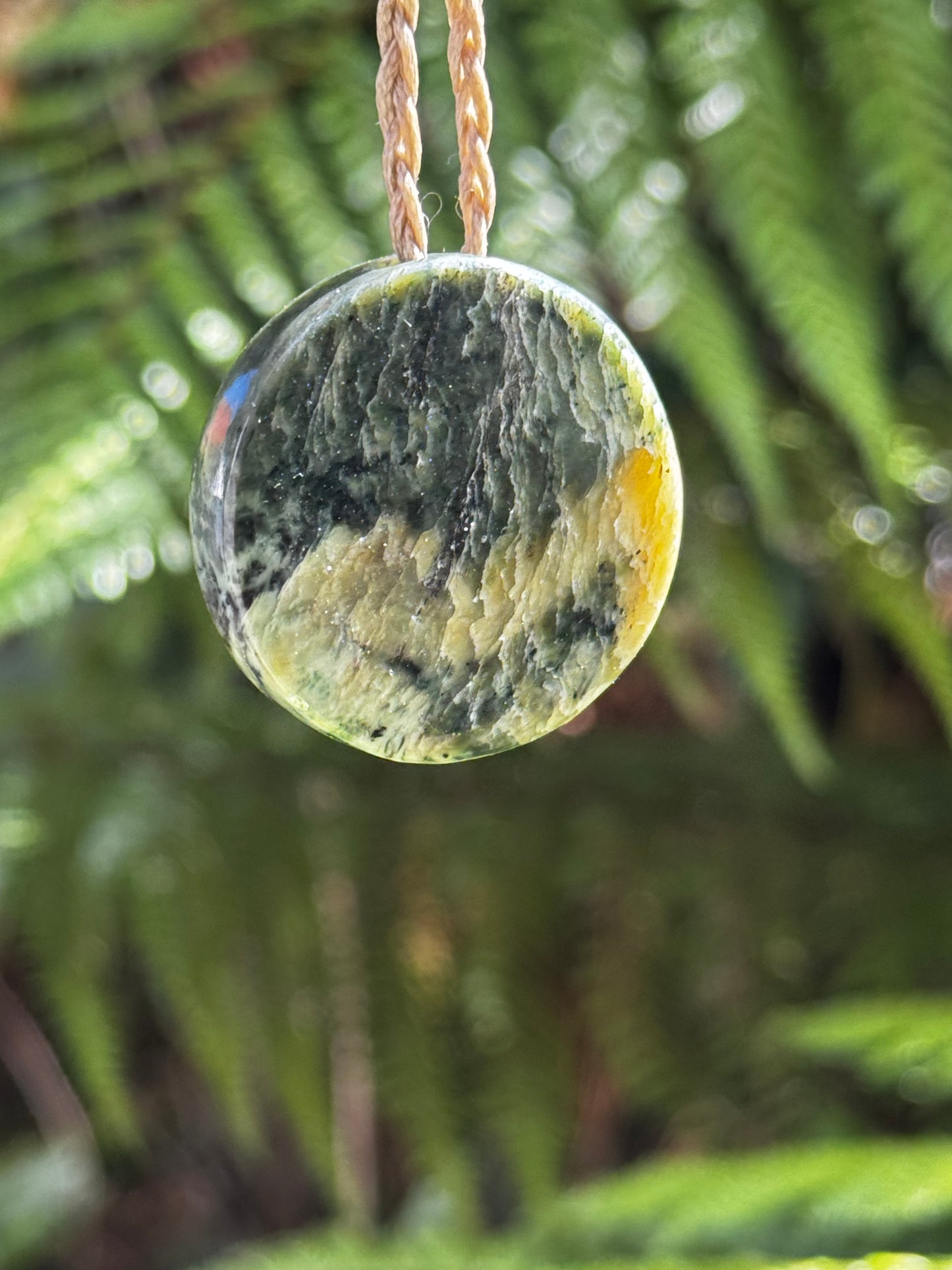 Pounamu Porohita (Disc) Pendant - Tasman