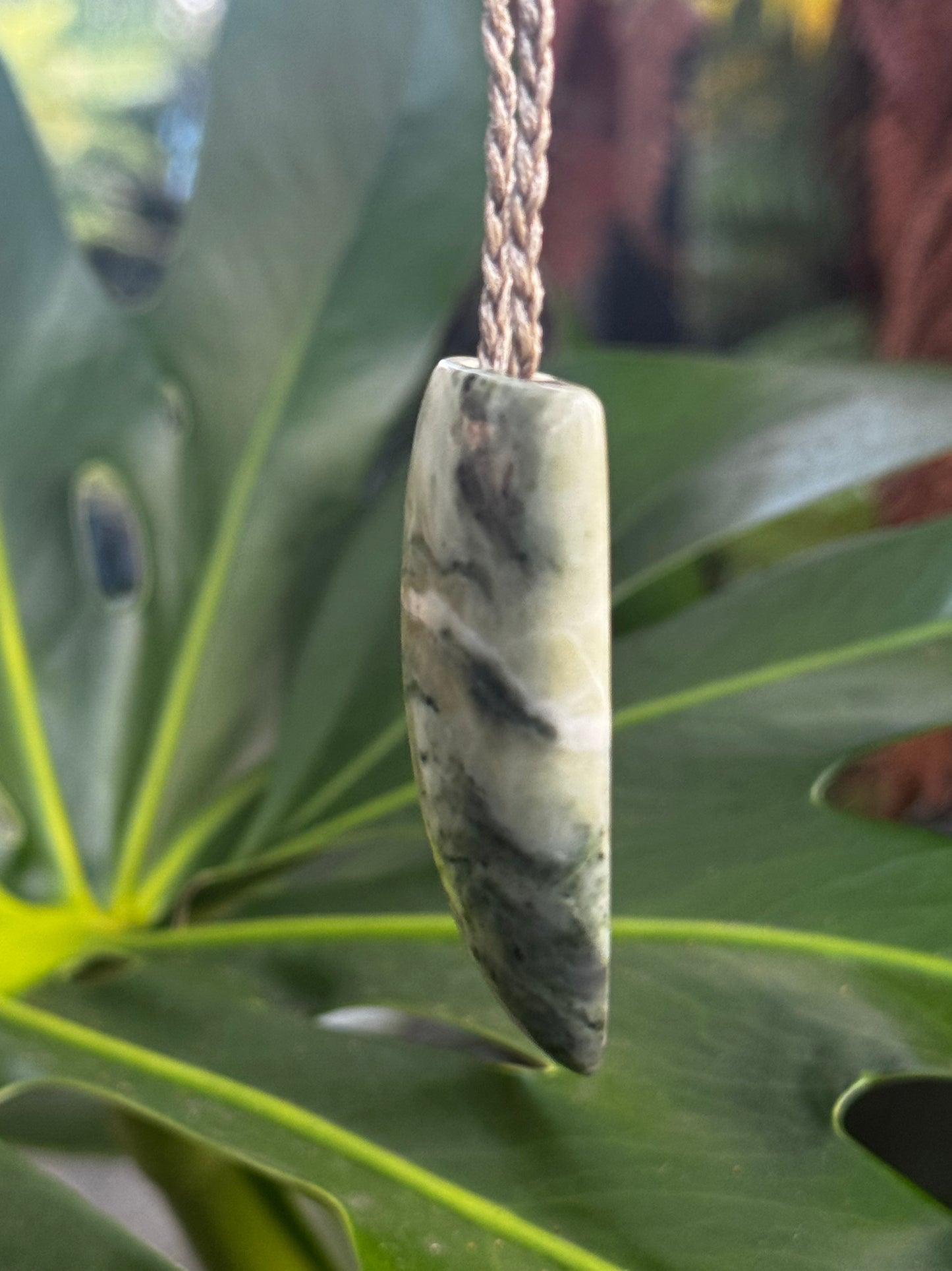 New Zealand Pounamu Niho Pendant