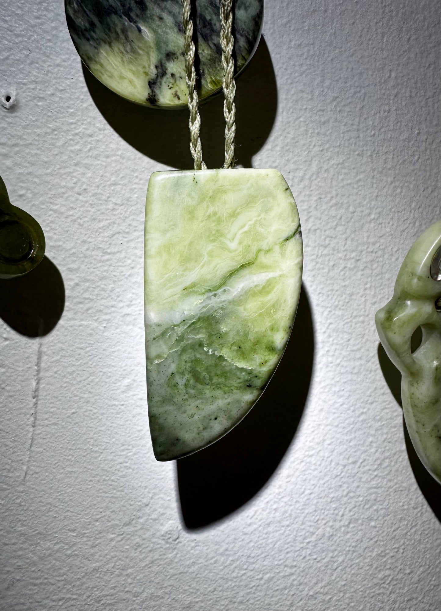 New Zealand Pounamu Niho Pendant